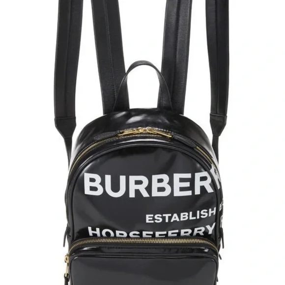 Burberry | Bags | Burberry Black Backpack With White  display picture 3